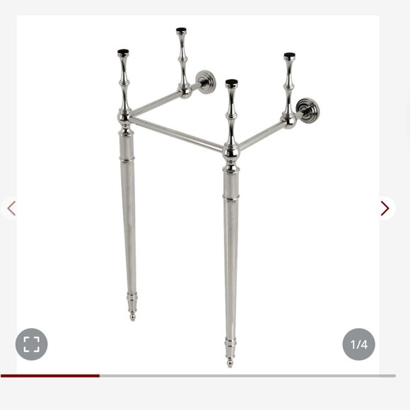 Kingston Brass VPB33146 Edwardian Brass Console Sink Legs, Polished Nickel - Picture 1 of 6
